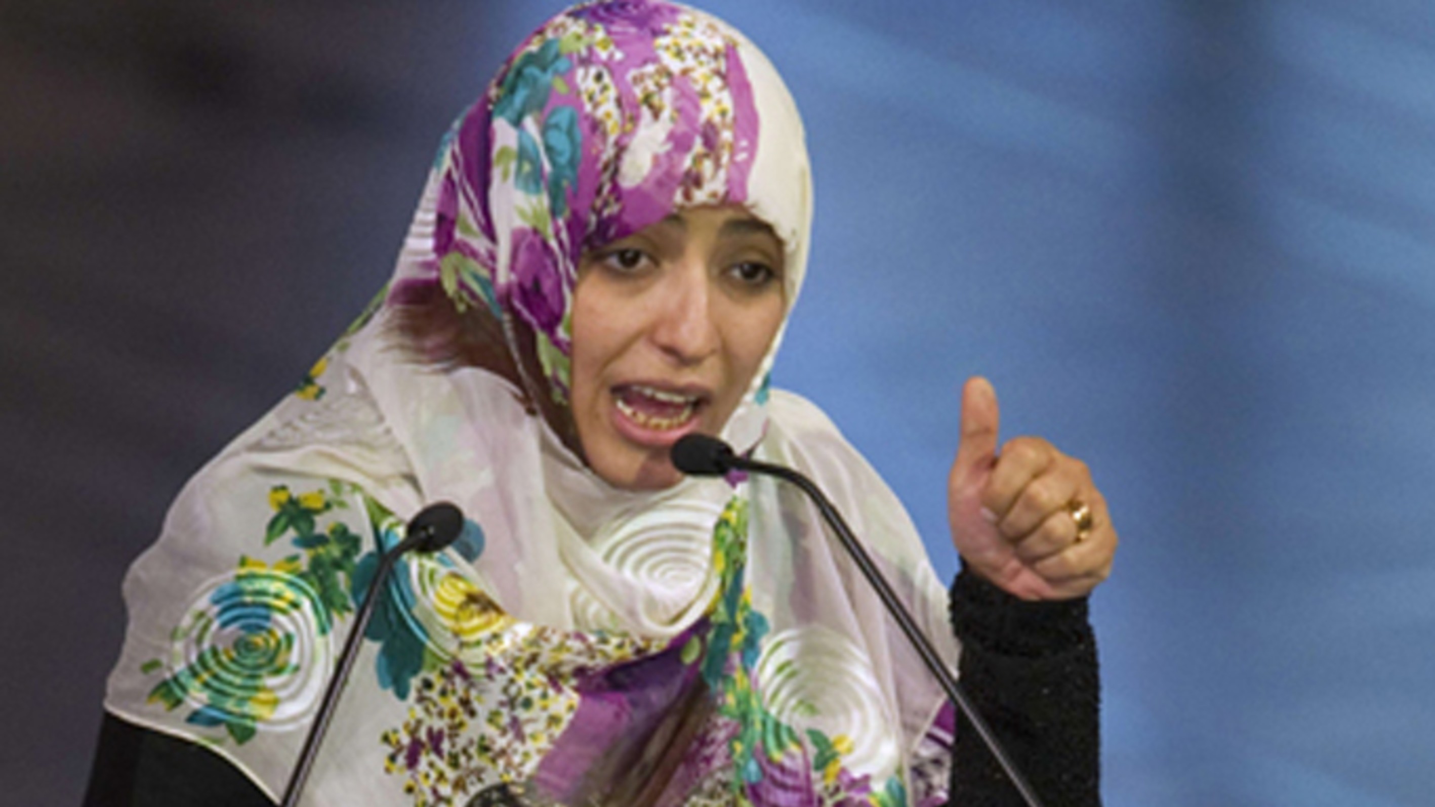 كلمة الناشطة الحائزة على جائزة نوبل للسلام توكل كرمان خلال مؤتمر الناتو عن تنفيذ قرار مجلس الأمن رقم 1235 حول المرأة والأمن والسلام - بروكسل